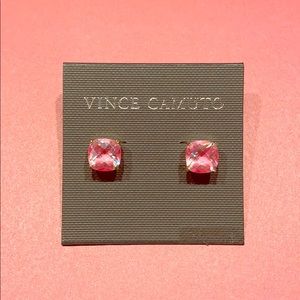 Vince Camuto Genuine Cubic Zirconia CZ Pink Studs